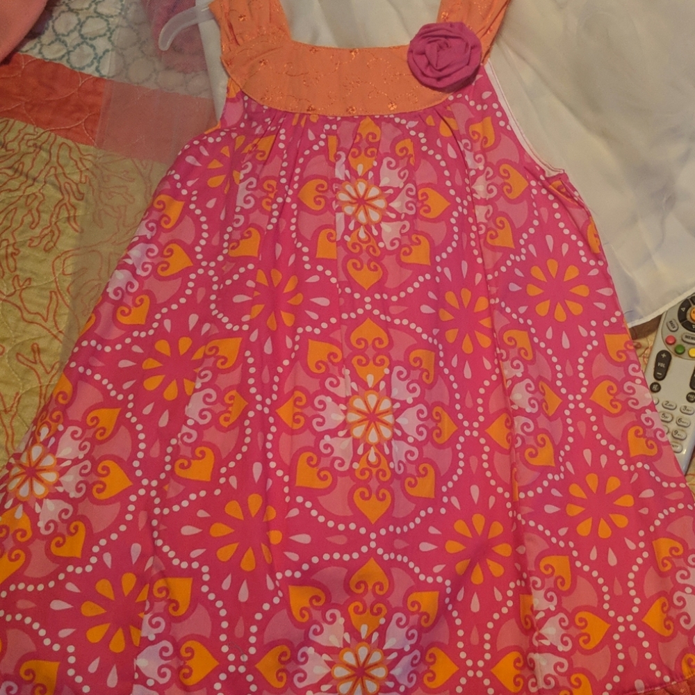 Little girls sundress multicolor pattern size 5